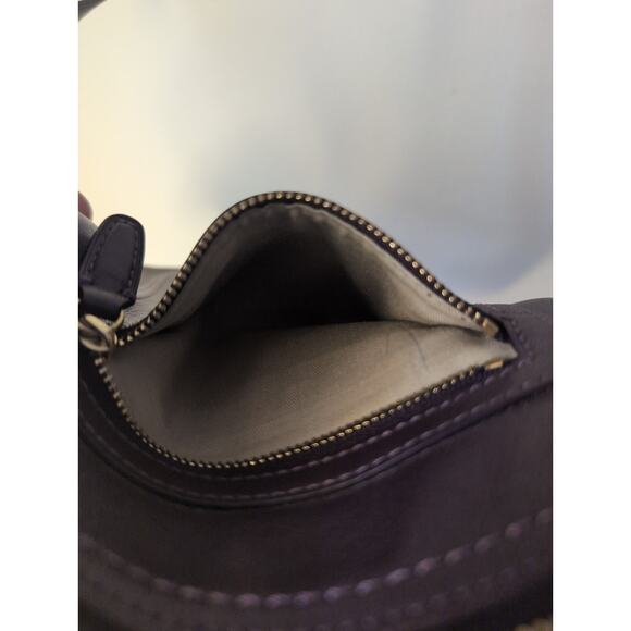 Coach Legacy purple eggplant crossbody leather purse - Picture 7 of 14